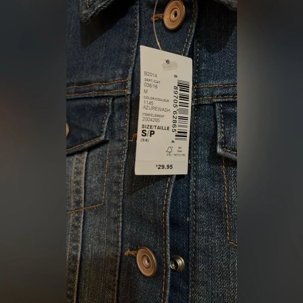 (Z) The Children’s Place Girl's Long Sleeve Denim Jean Blue Jacket, 5/6